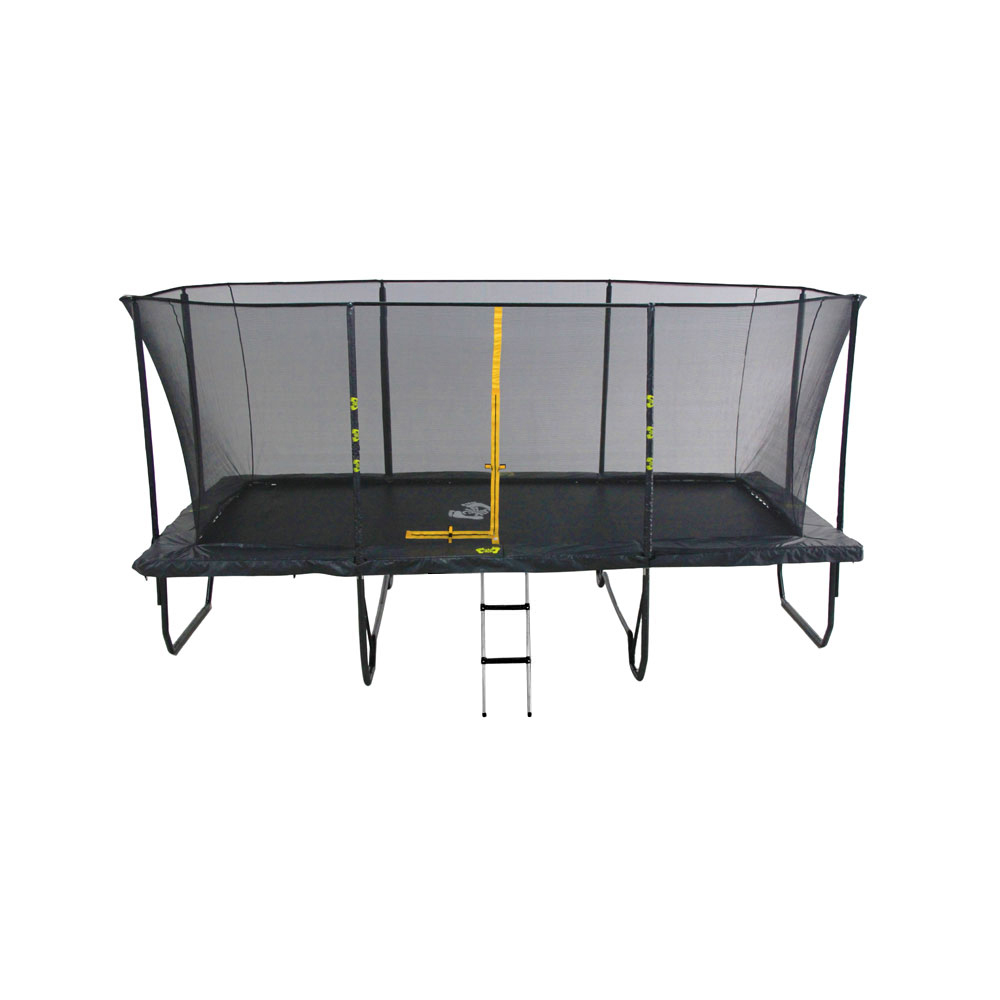 Tigra 10x17 ft Rectangle Trampoline with Safety Net - Click Image to Close